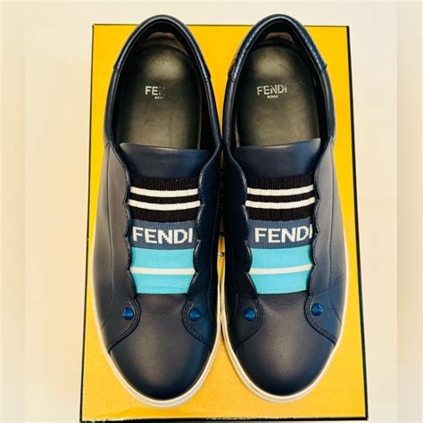 fendi rockoko leather slip-on sneakers|Fendi Rockoko Leather Slip.